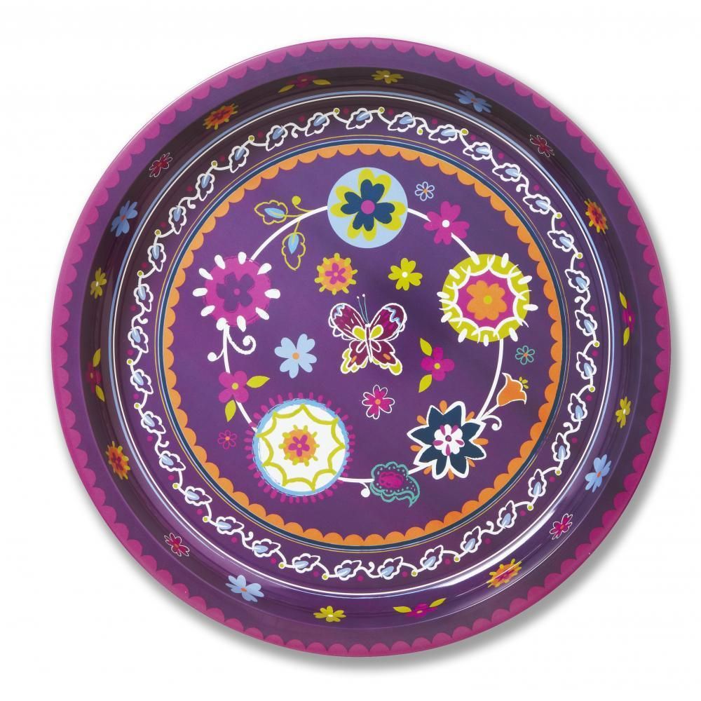 BUY BAKING AND CAKE DECORATIONS ONLINE. SUZANI ROUND TIN TRAY