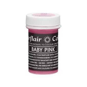 BUY BAKING AND CAKE DECORATIONS ONLINE. SUGARFLAIR EDIBLE BABY PINK PASTEL  PASTE 25G